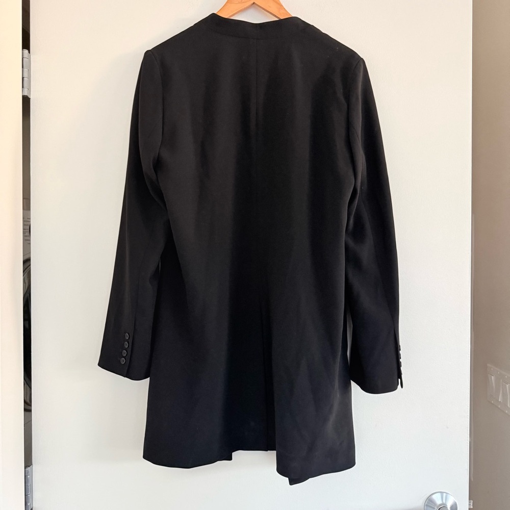 NEW Theory Winola Black Admiral Crepe Blazer - Picture 8 of 8